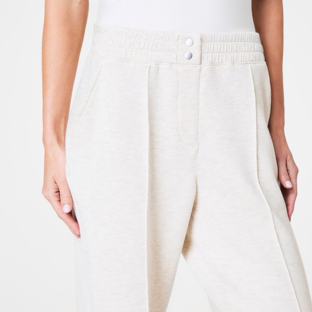 SPANX AIR ESSENTIALS BRUSHED STRAIGHT LEG TRACK PANTS SPRING ATHLEISURE M - Picture 6 of 8